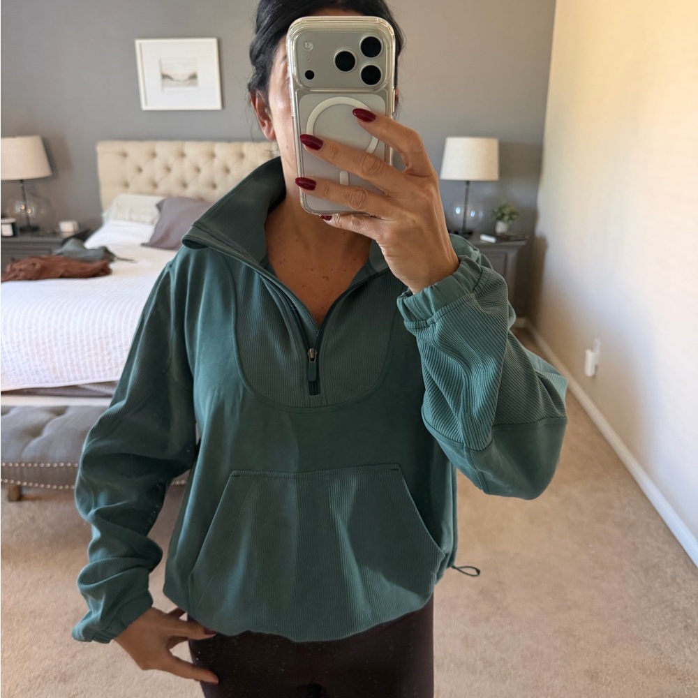 lululemon athletica Teal Half-Zip Sweatshirt
